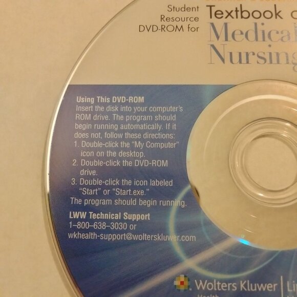 Brunner Suddarth Textbook Of Medical Surgical Nursing DVD Student Resource - Picture 5 of 5